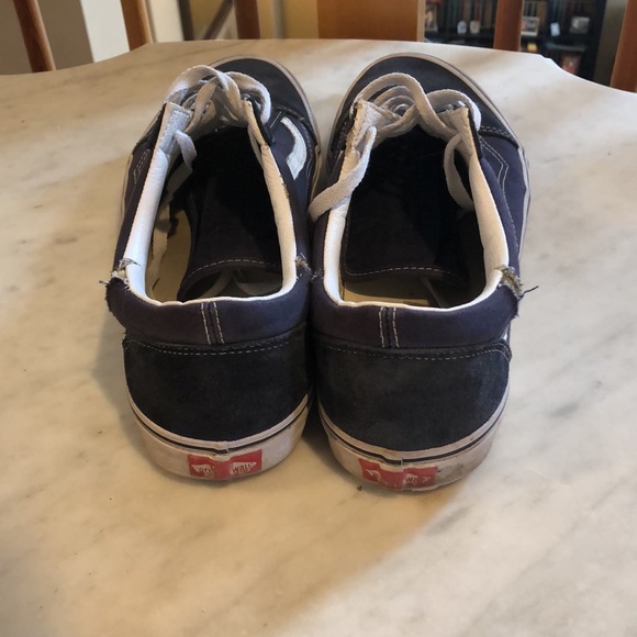 Navy Blue Old Skool Vans - Picture 4 of 10